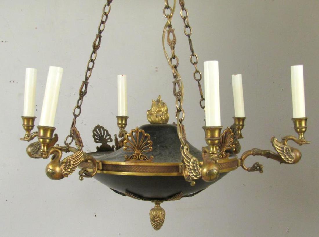 Empire Style 6 Arm Chandelier (1 of 5)
