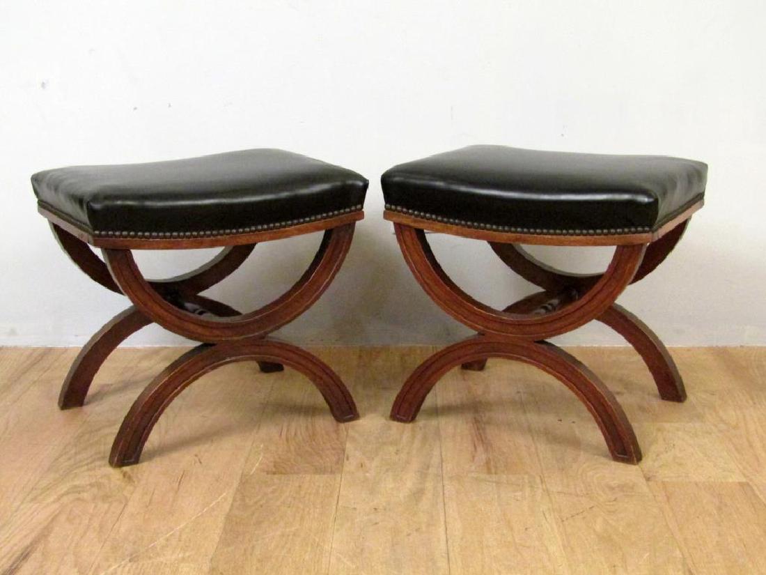 Pair Regency Style Small Benches (1 of 4)