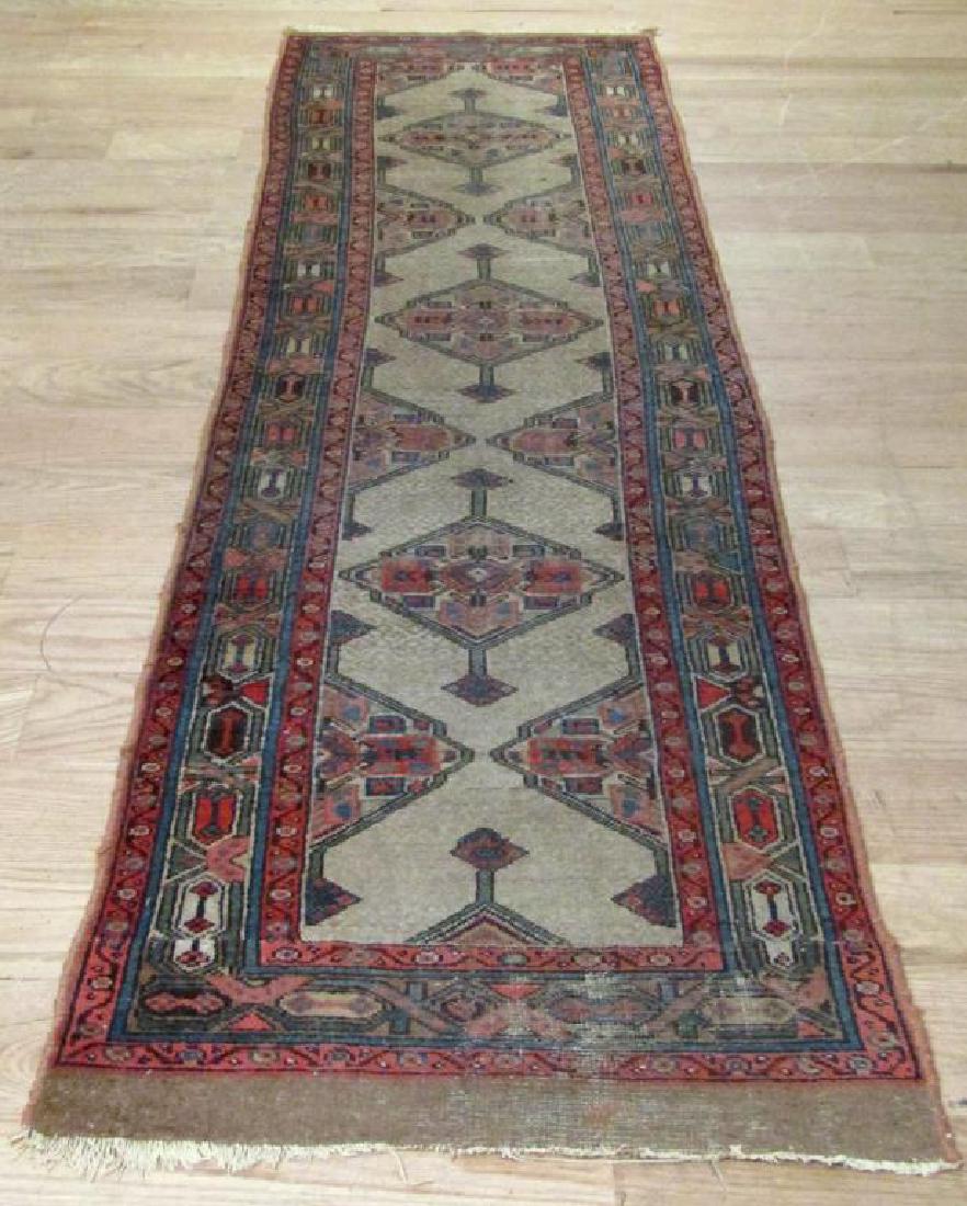 Oriental Runner - 2' 7 X 9' 8" (as is)" (1 of 5)