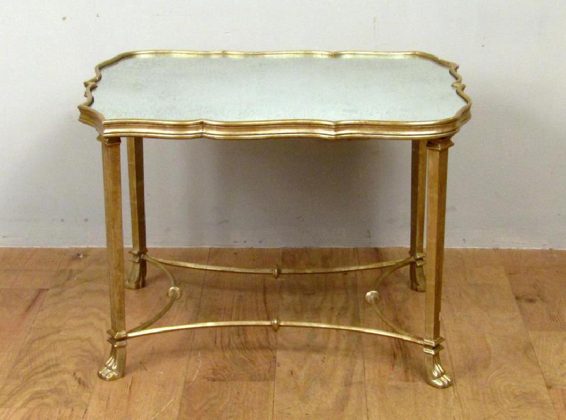 Hollywood Regency Mirror Top Cocktail Table (1 of 4)