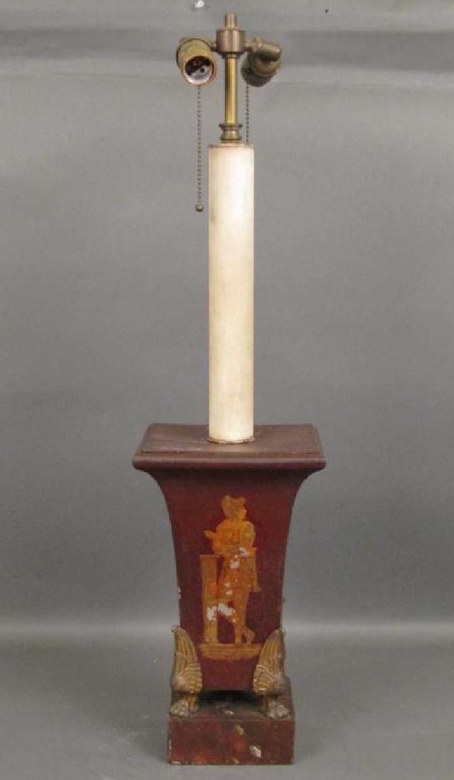 Painted Tole Urn Lamp (1 of 5)