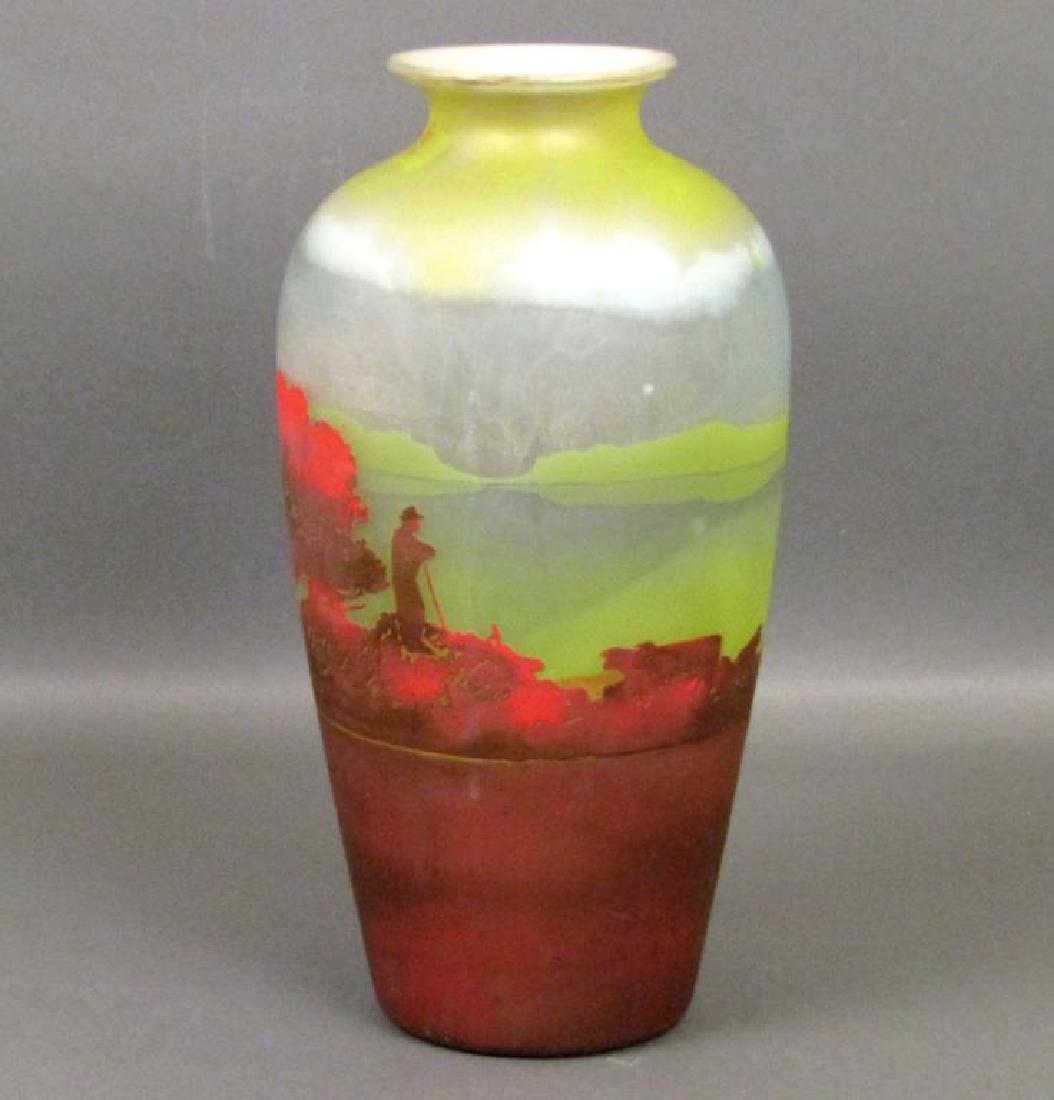Muller Freres Luneville Cameo Glass Vase (1 of 7)