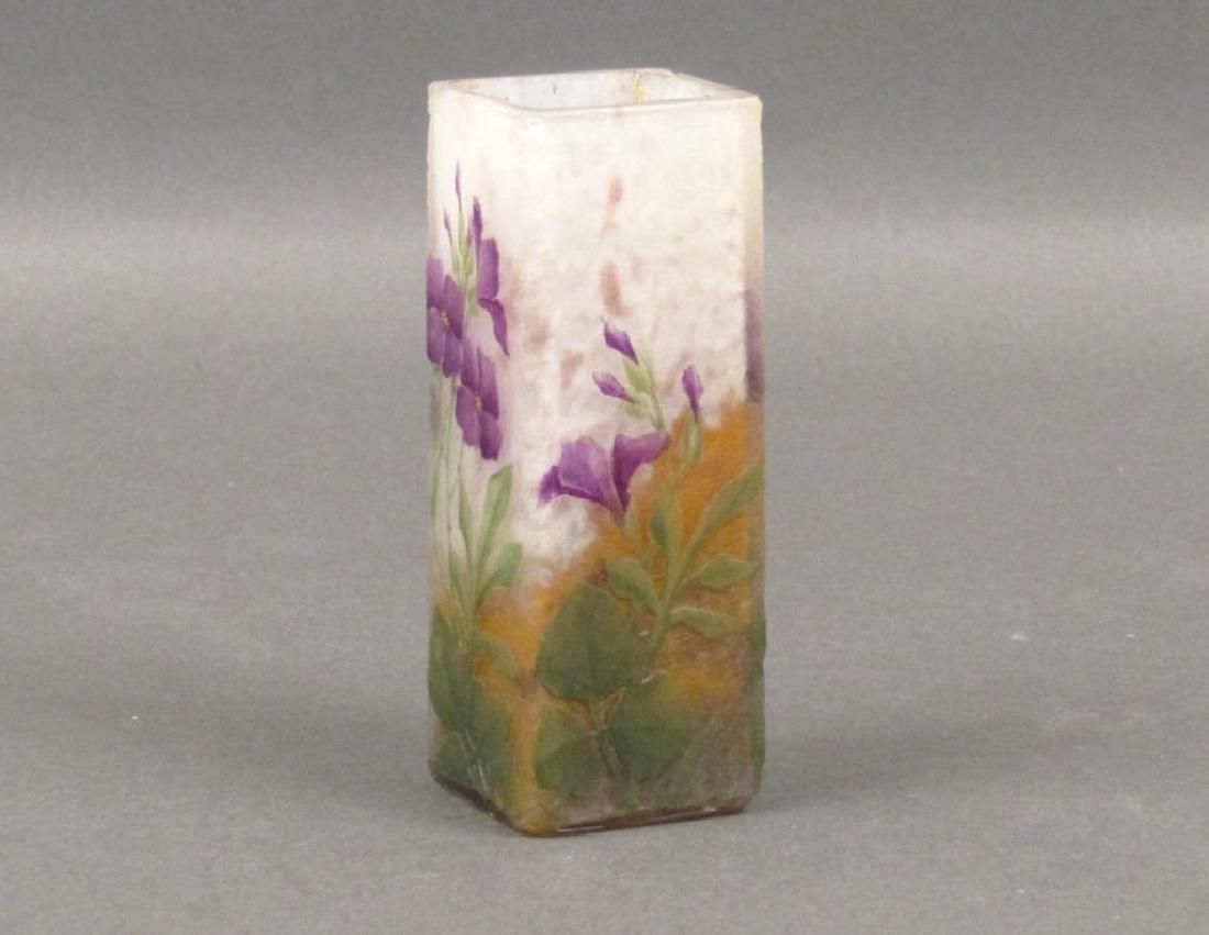 Daum Nancy Small Cameo Enameled Glass Vase (1 of 8)
