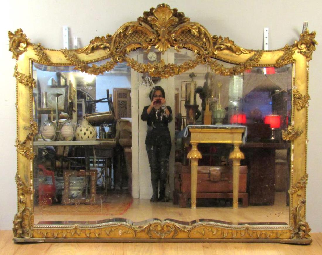 Large Gilt Victorian Mirror (as is) (1 of 10)