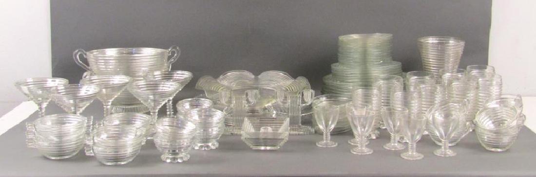 80 Piece Manhattan Pattern Glassware Set (1 of 10)