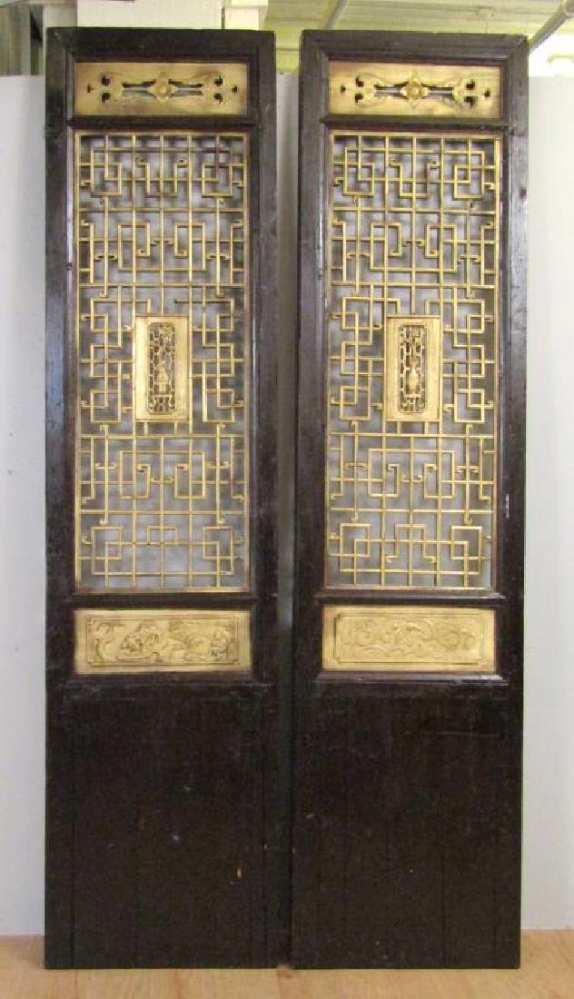 Pair Chinese Tall Panels / Doors (1 of 6)