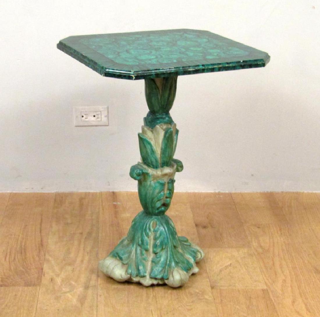 Painted Wood Lamp Table (1 of 4)