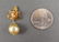 Pair 18K Gold, Emerald and Diamond Earrings - 2