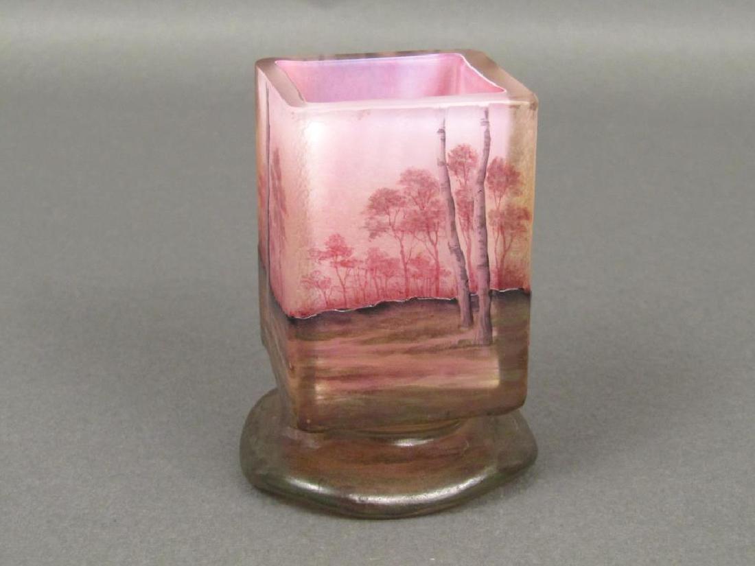 Daum Nancy Cameo Enameled Glass Vase (1 of 8)