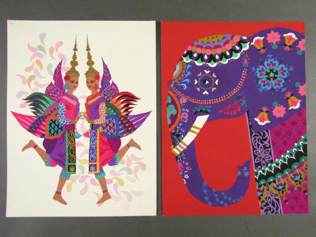 David Klein - 2 Gouache on Paper (1 of 4)