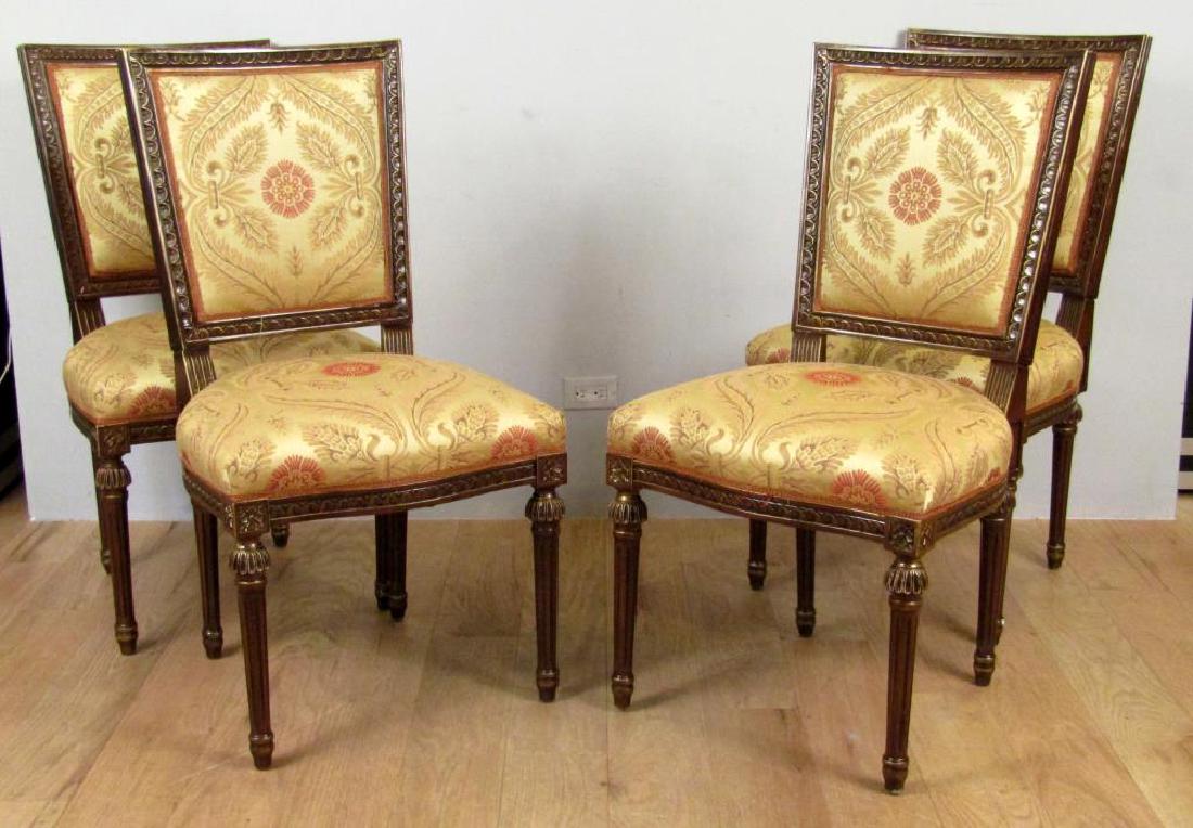 Set of 8 French Style Dining Side Chairs (1 of 6)