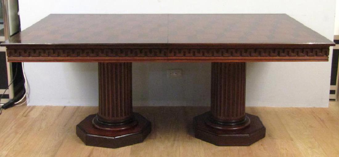 Art Deco Style Double Pedestal Dining Table (1 of 9)