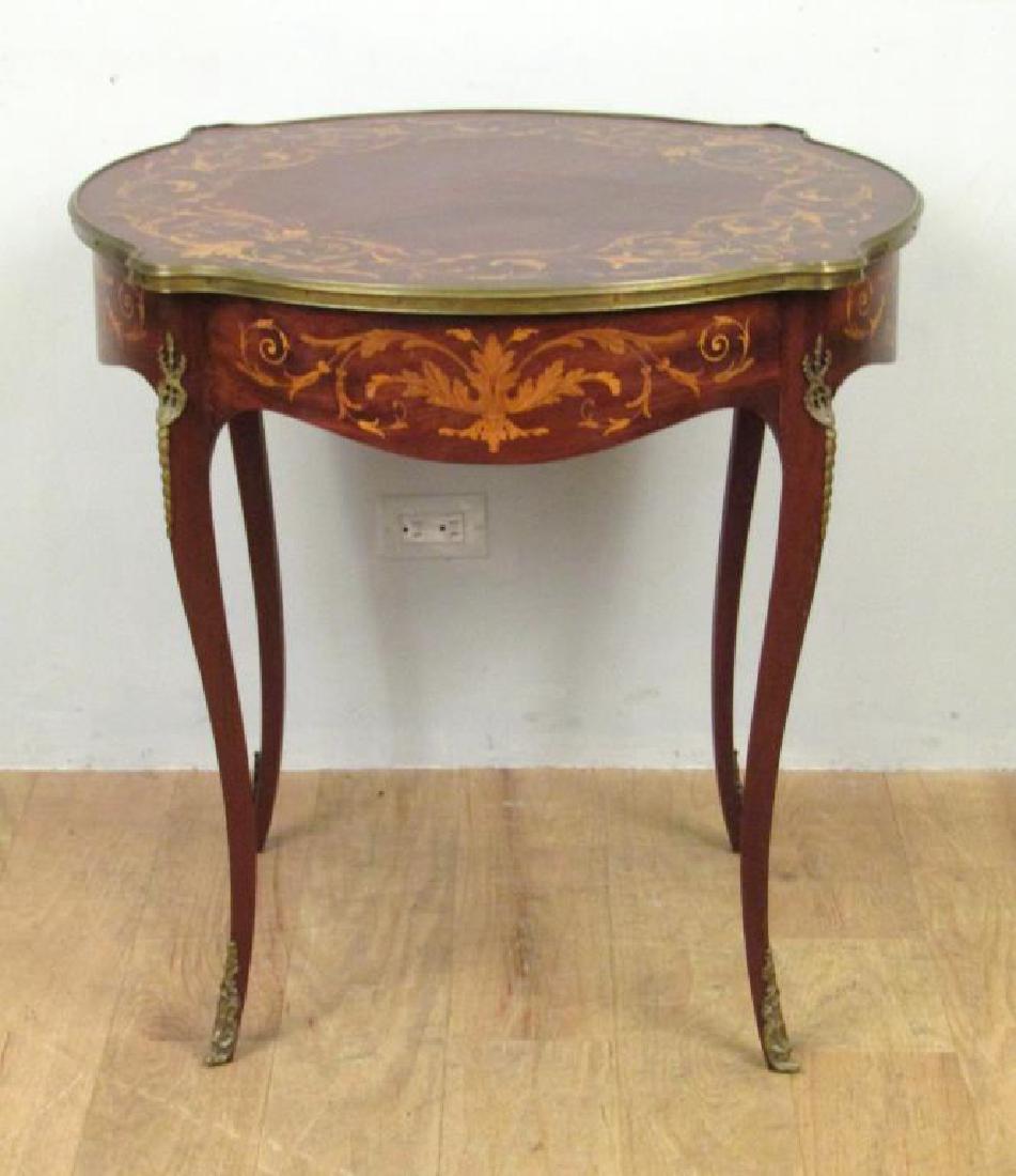 Louis XV Style Round Lamp Table (1 of 5)