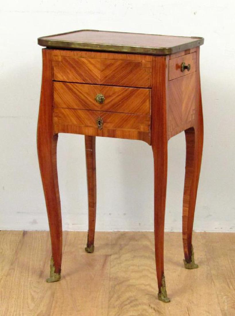 French Style 3 Drawer Petite Commode (1 of 5)