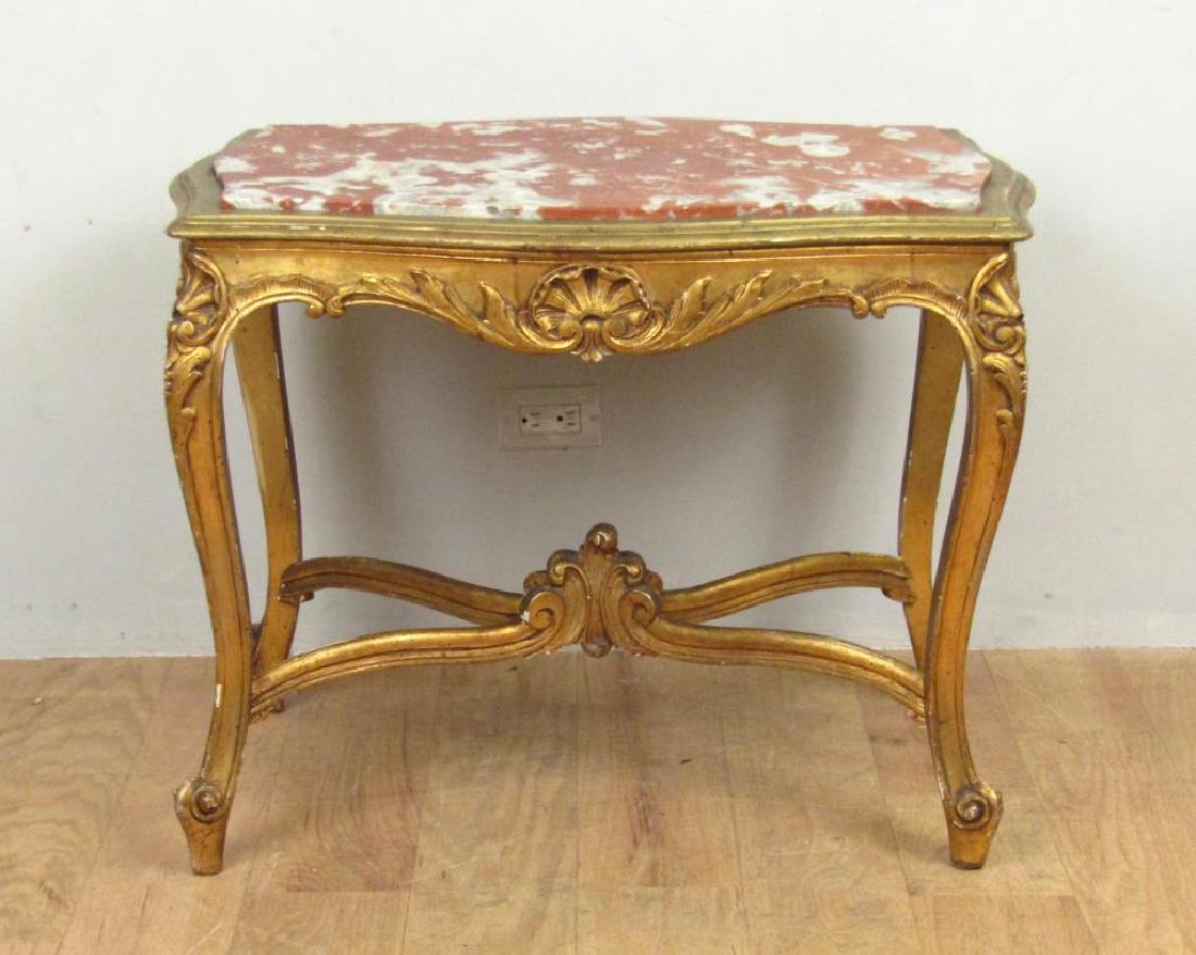 Georgian Style Marble Top Center Table (1 of 6)