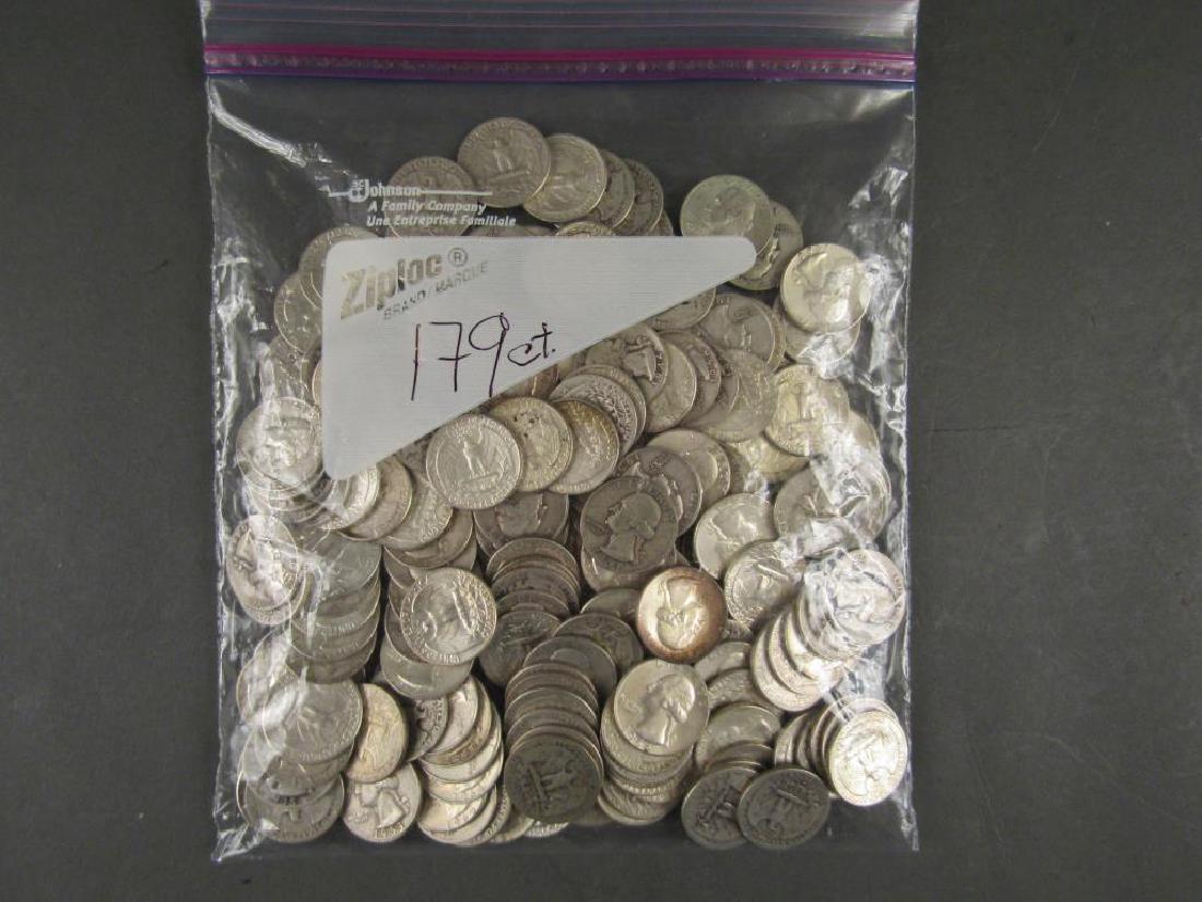 Approx 178 US Silver Quarters (1 of 1)