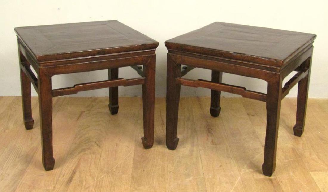 Pair Chinese Square Low Tables (1 of 4)