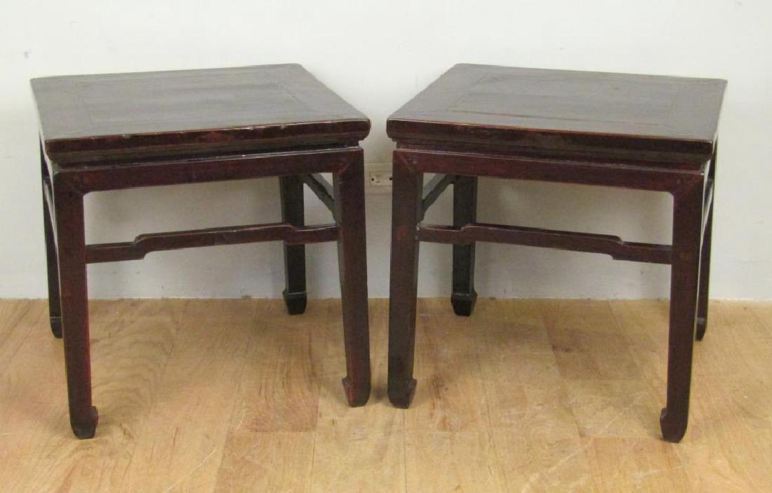 Pair Chinese Square Low Tables (1 of 5)