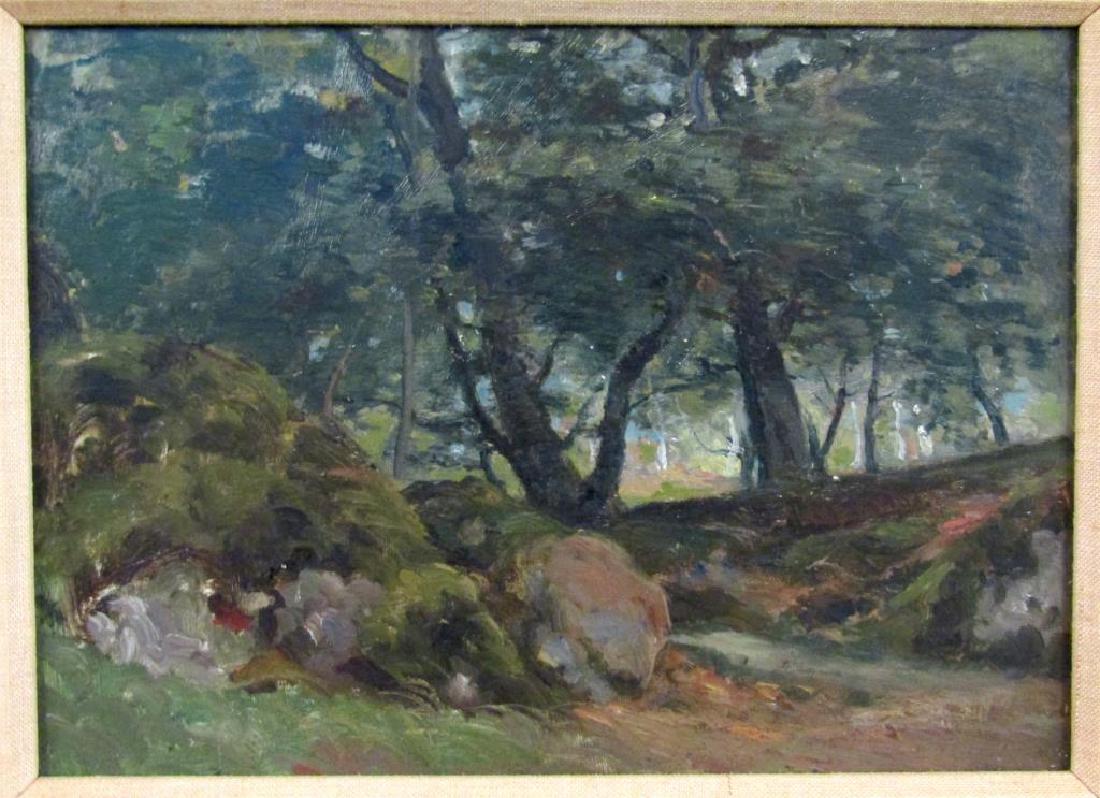 Zuber (French ?) - Oil on Panel (1 of 4)