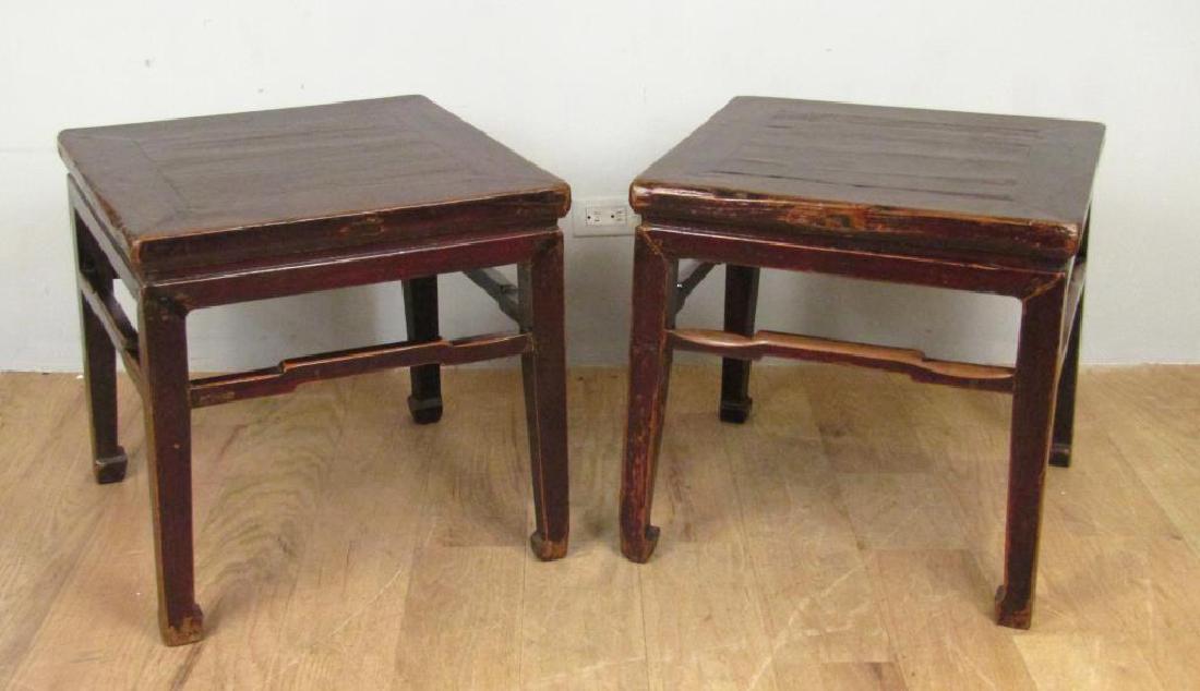 Pair Chinese Square Low Tables (1 of 5)