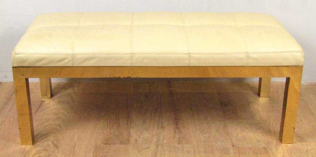 Modern Brass Plated Bench (1 of 5)