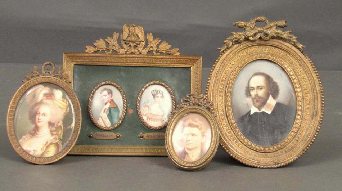 4 Miniature Framed Portraits (1 of 9)