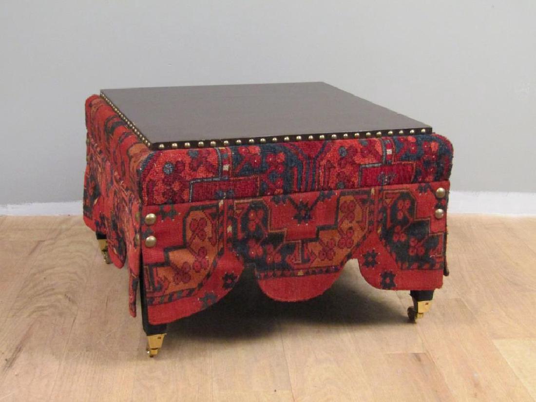 Oriental Rug Skirted Low Table (1 of 7)