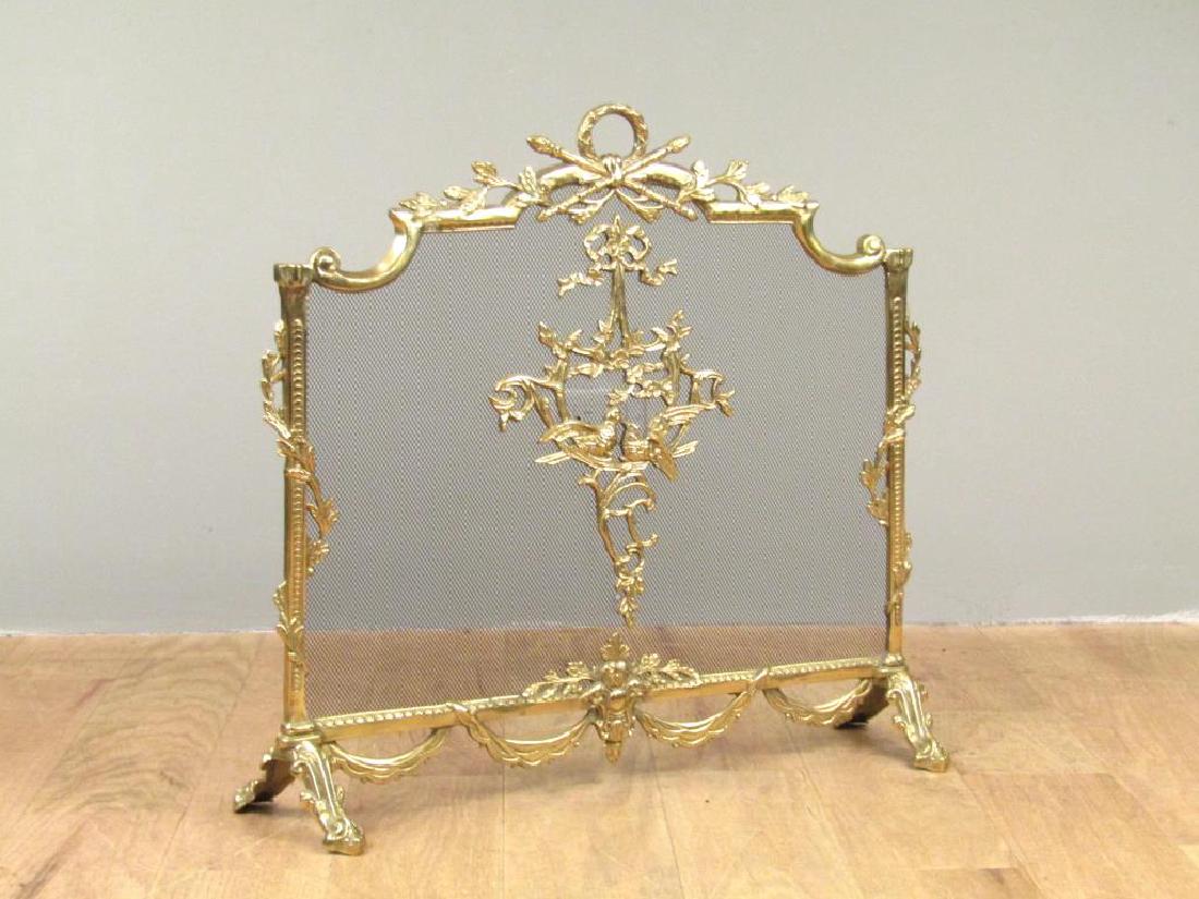 French Style Gilt Metal Fire Screen (1 of 4)