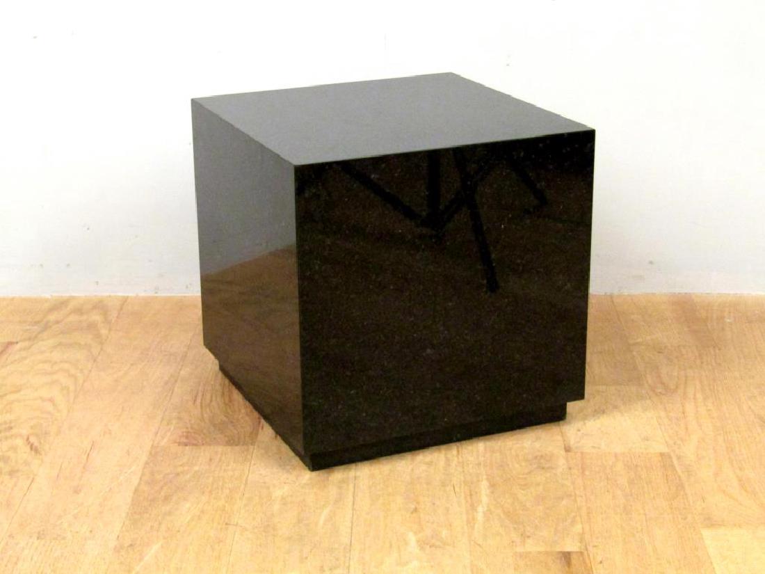Black Marble Cube Table (1 of 5)