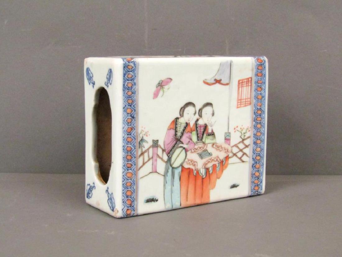 19th Century Chinese Porcelain Small Pillow (1 of 7)