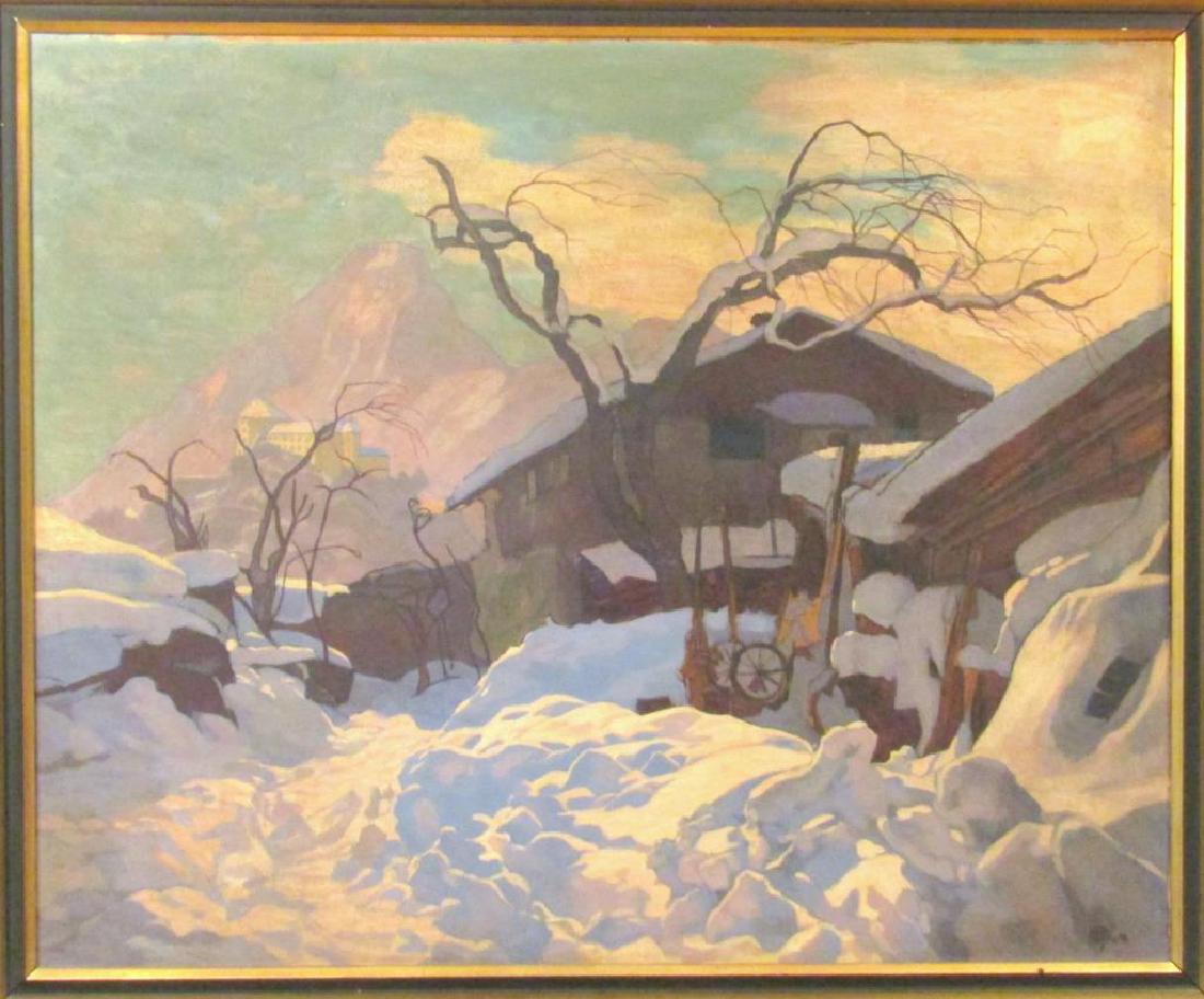 Signed Illegibly - Oil on Board (1 of 5)