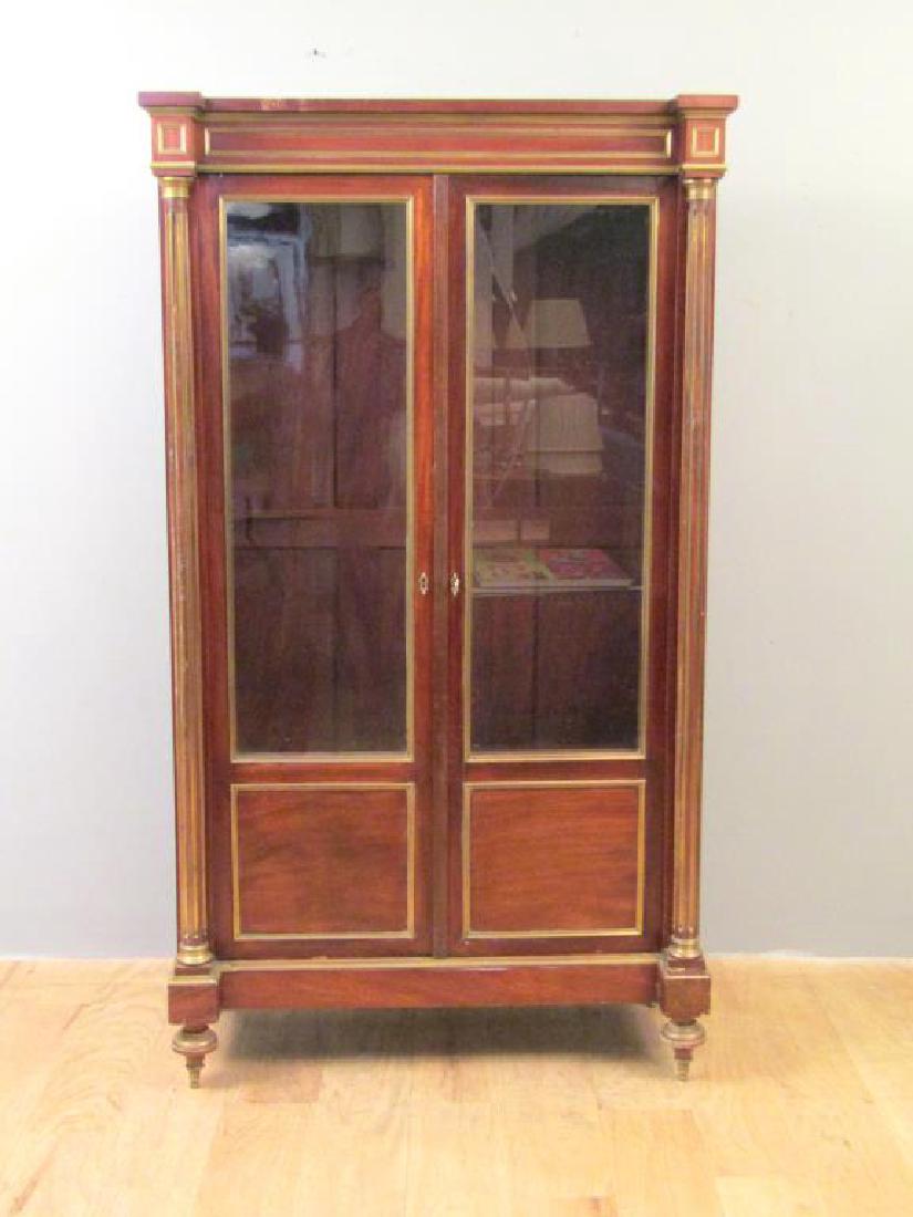 Antique French Vitrine Cabinet / Bibliotheque (1 of 8)
