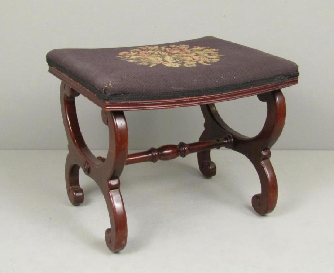 Fallon & Helen Mahogany Foot Stool (1 of 6)