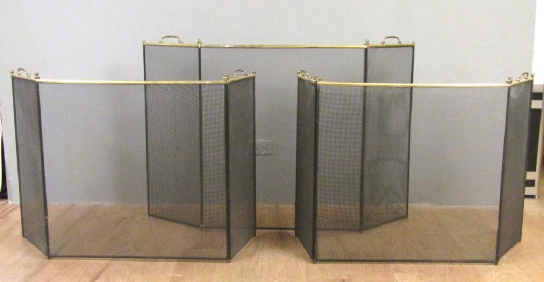 3 Mesh Folding Fire Screens (1 of 3)