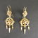 Pair Victorian 14K Gold Earrings - 2