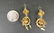 Pair Victorian 14K Gold Earrings - 3