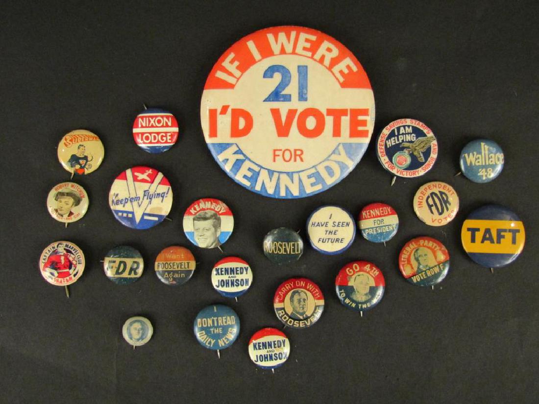 Collection of Vintage Political Pins / Buttons (1 of 7)
