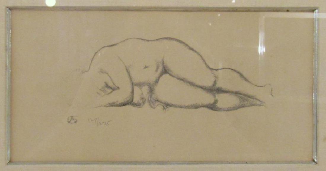 Aristide Maillol - Lithograph: Sleeping nude. Monogram in plate. Numbered in pencil 127/275. 4.5" X 10" (12.5" X 18")