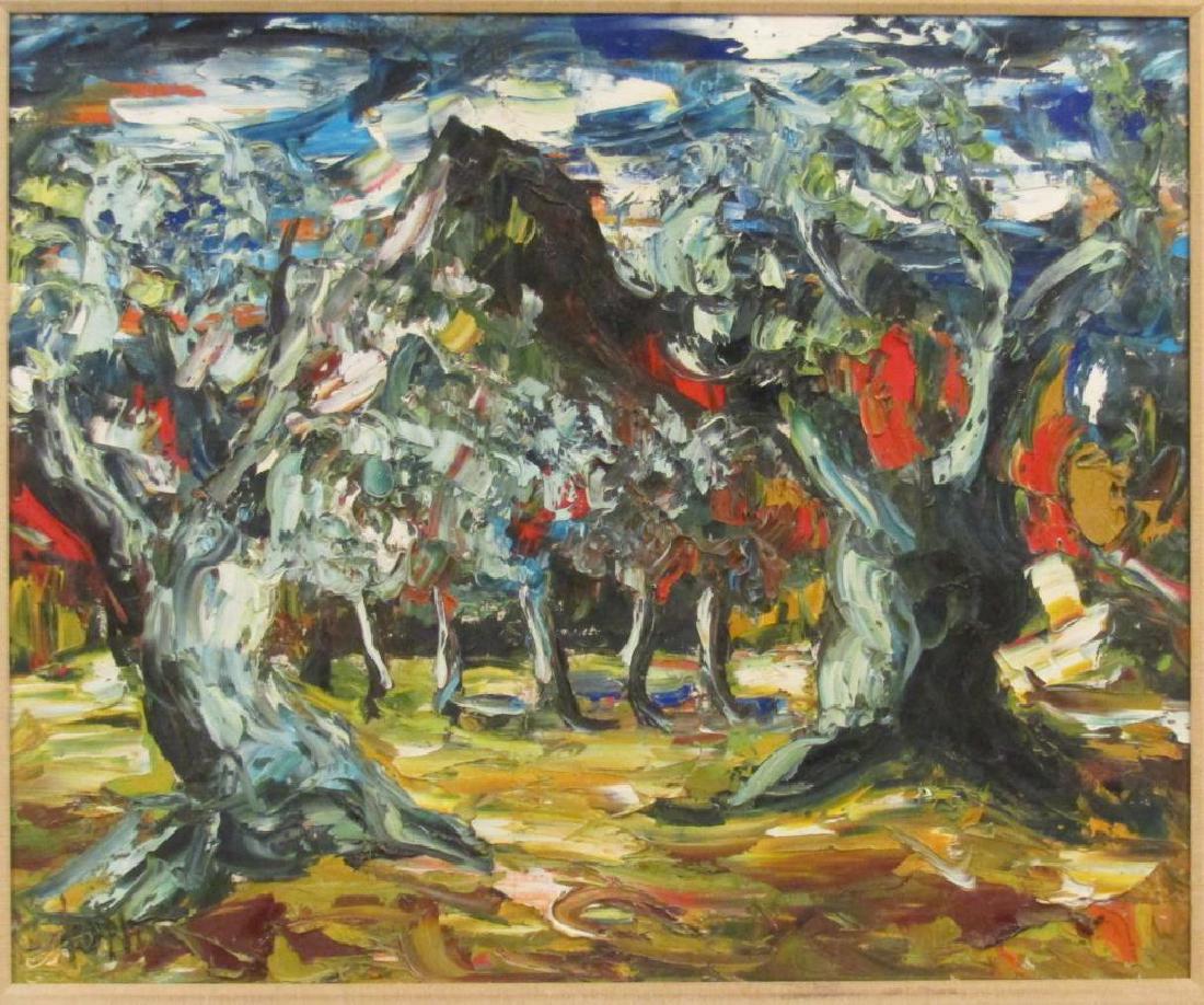 Signed Illegibly - Oil on Canvas (1 of 7)