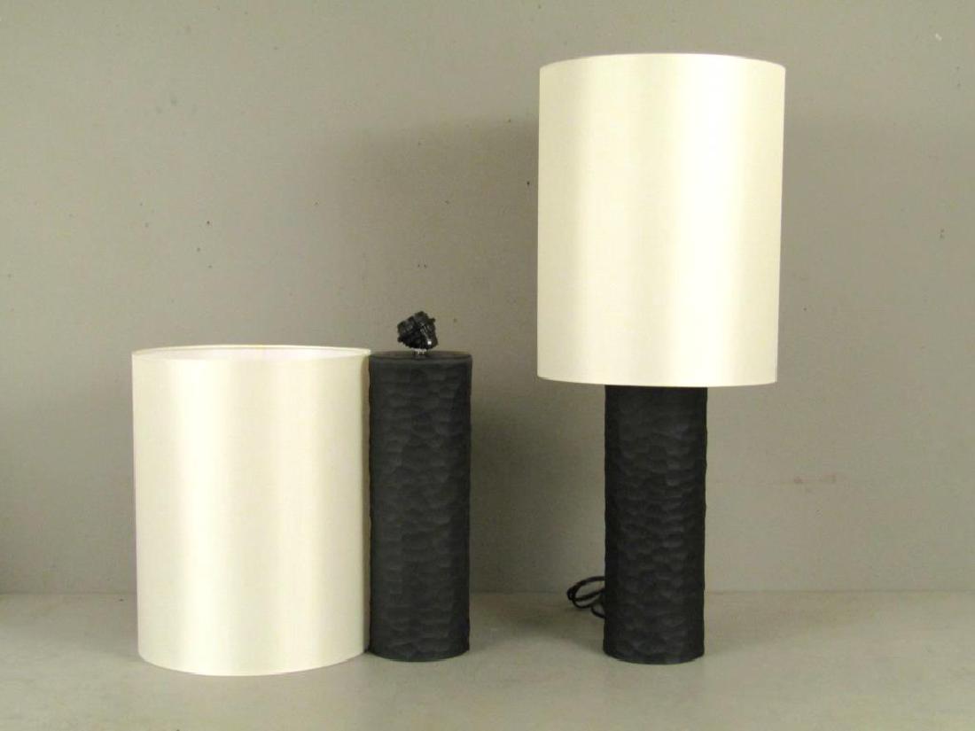 Pair Vivarini Murano Glass Column Lamps (1 of 7)
