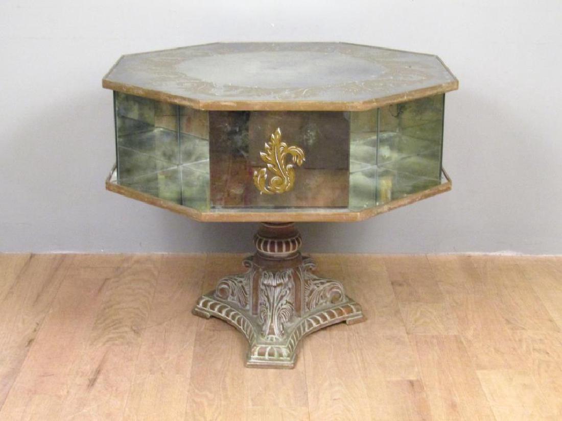 Venetian Eglomise Mirrored Book Table (1 of 7)