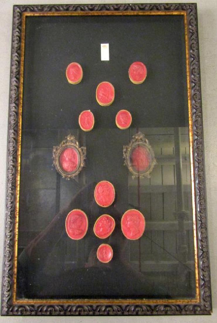 Set of Russian Red Cameo Intaglios (1 of 7)