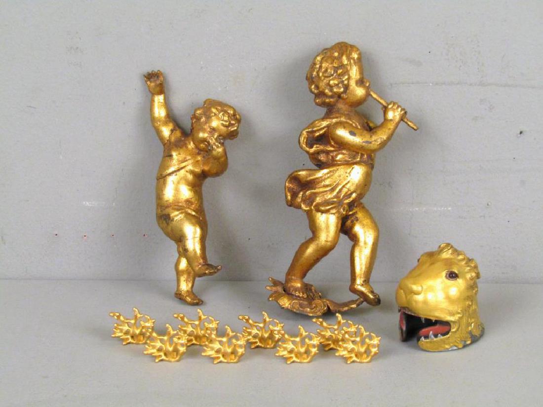 Assorted Gilt Articles (** with Dabbing" Putto)" (1 of 6)