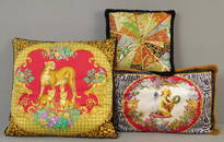 3 Versace Pillows