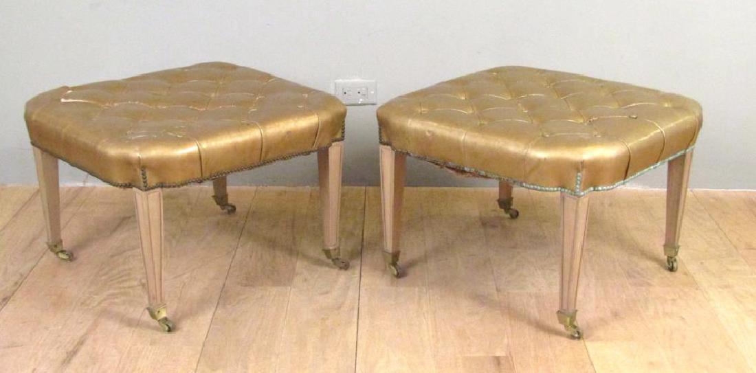 Pair Mid Century Style Stools (1 of 5)