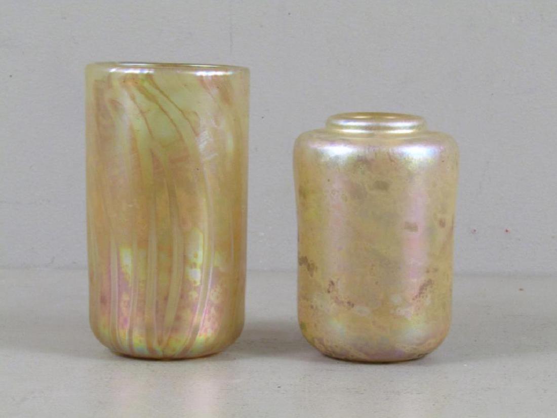 2 Richard Eickholt Iridescent Glass Vessels (1 of 7)
