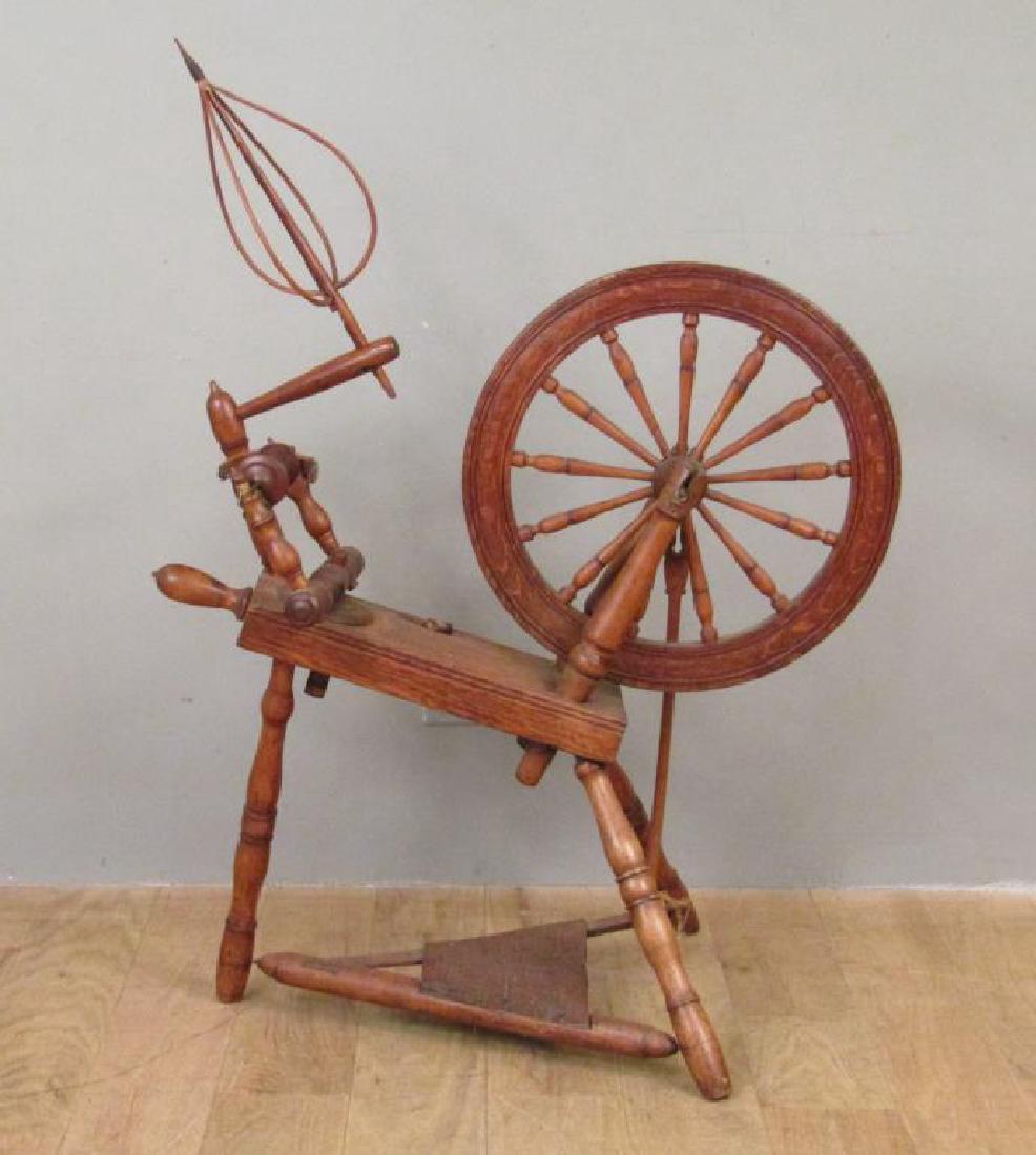 Antique American Spinning Wheel (1 of 7)