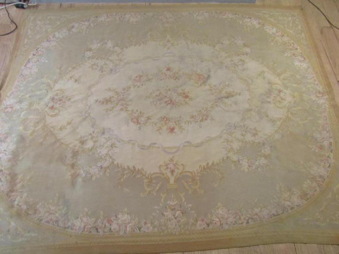 Contemporary Aubusson Carpet  7'10" X 9'10" (1 of 8)