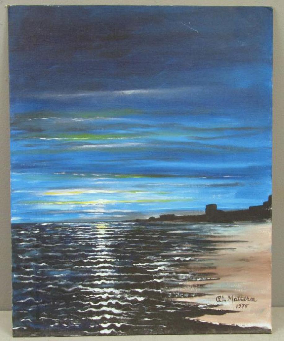 Signed R. L. Mattern - Oil on Board (1 of 5)