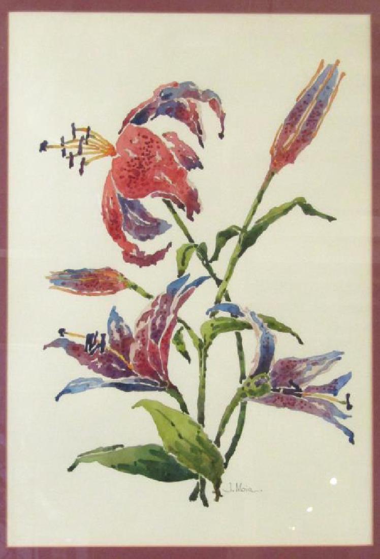 Signed J. Moia - Mixed Media (1 of 5)